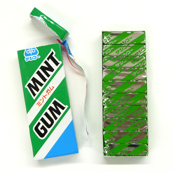  sun ko- mint chewing gum 10 bead ×6 piece set .. packet free shipping ( payment on delivery * packing un- possible )