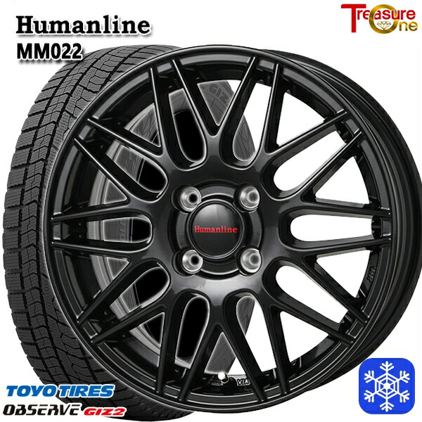 175/70R14 дюймовый TOYO OBSERVE GIZ2 Toyo o зуммер bgiz2 5.5J 4H100 зимние шины колесо 4 шт. комплект hyu- man линия MM022 BK