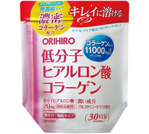 ORIHIRO オリヒロ 低分子ヒアルロン酸コラーゲン 袋タイプ 180g×48セット コラーゲンの商品画像