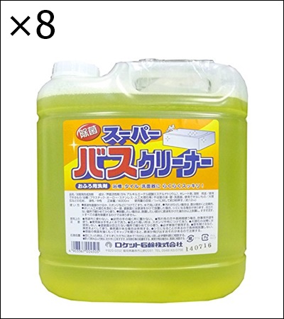 ロケット石鹸 ロケット石鹸 スーパーバスクリーナー 4L×8個 浴室洗剤の商品画像