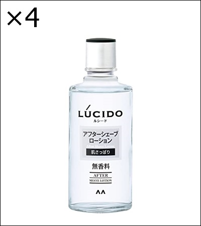 LUCIDO LUCIDO アフターシェーブローション 125ml×4本 シェービングフォーム、ローションの商品画像