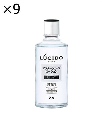 LUCIDO LUCIDO アフターシェーブローション 125ml×9本 シェービングフォーム、ローションの商品画像