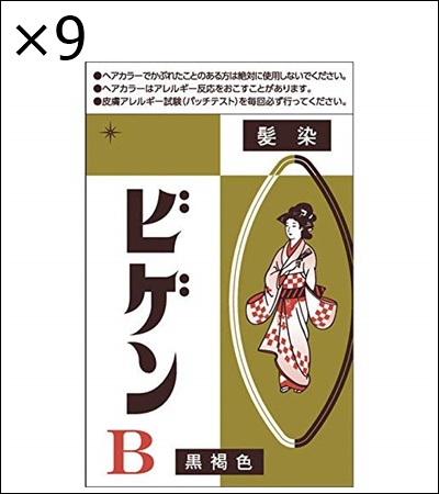 hoyu ビゲンB 黒褐色 6g×9個 ビゲン レディース白髪染めの商品画像
