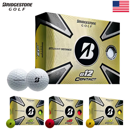 ブリヂストンスポーツ e12 CONTACT （ホワイト）2023年モデル US 1ダース BRIDGESTONE GOLF eシリーズ（ブリヂストンゴルフ） ゴルフボールの商品画像