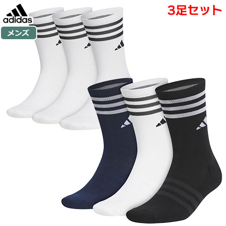  Adidas 3P Crew height cushion socks 3 pairs set EFC87 men's socks adidas 2023 spring summer model Japan regular goods 