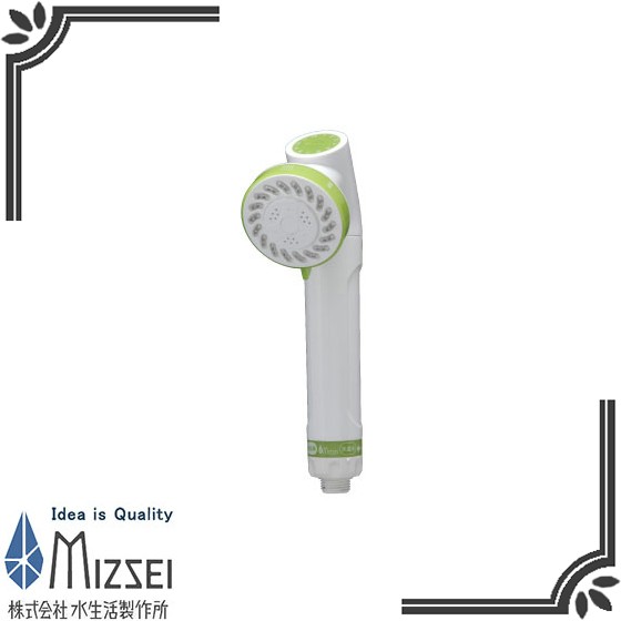 水生活製作所 MIZSEI 除塩素シャワー JOWER JS217-G（グリーン） シャワーヘッドの商品画像