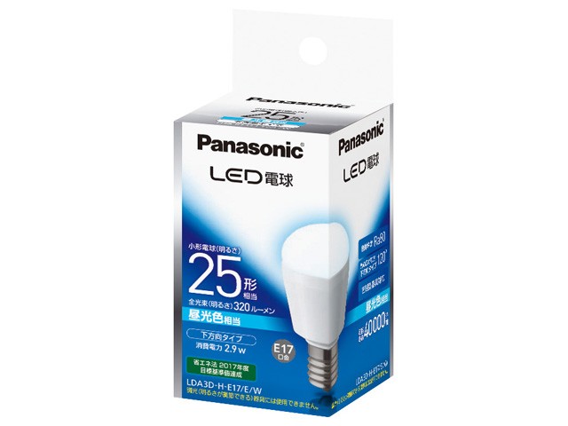 Panasonic LED電球 LDA3DHE17EW （昼光色相当） LED電球、LED蛍光灯の商品画像