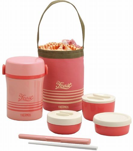 サーモス THERMOS ステンレスランチジャー 690ml JBC-801-CP コーラルピンクの商品画像