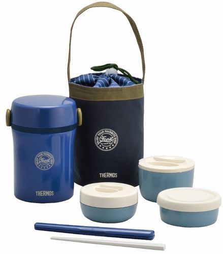 サーモス THERMOS ステンレスランチジャー 690ml JBC-801-NVY ネイビーの商品画像