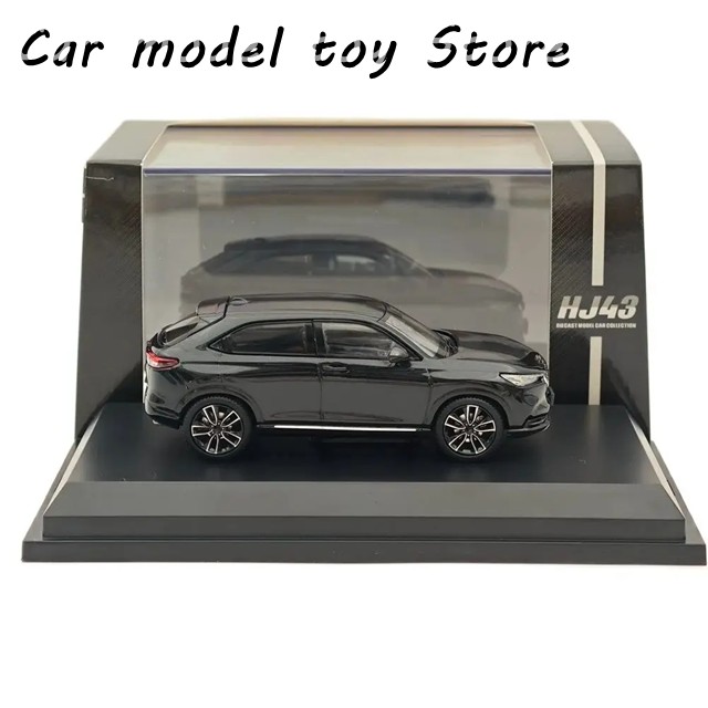 ホンダ ヴェゼル 1/43 純正オプション装着 ミニカー 　クリスタルブラック ホビージャパン ホンダ VEZEL 純正オプション装着車 クリスタル