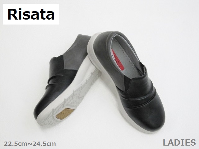 SALE / Risata Lisa -ta7282 легкий 2 цвет цвет комбинированный модный casual La обувь чёрный 22.5cm~24.5cm <27%OFF>