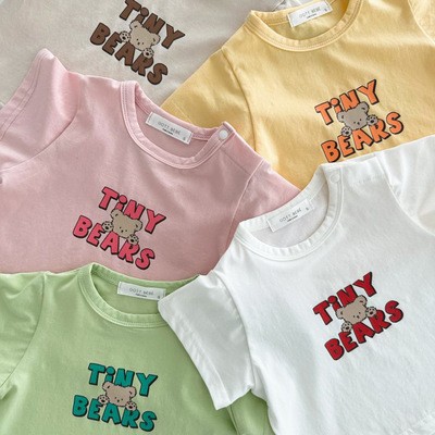  baby clothes T-shirt 60 70 80 90 short sleeves short sleeves T-shirt tops child clothes spring autumn summer man girl Korea clothes Junior Kids pretty stylish 