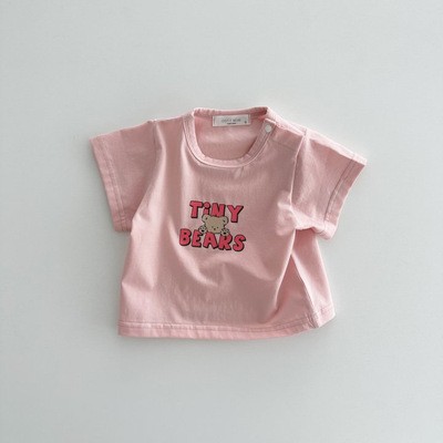  baby clothes T-shirt 60 70 80 90 short sleeves short sleeves T-shirt tops child clothes spring autumn summer man girl Korea clothes Junior Kids pretty stylish 