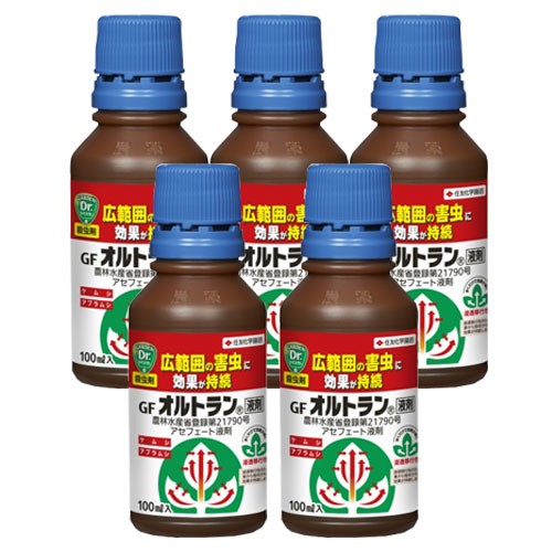 KINCHO園芸 KINCHO園芸（旧住友化学園芸）GFオルトラン液剤 100ml×5個 園芸用害虫駆除、忌避剤の商品画像