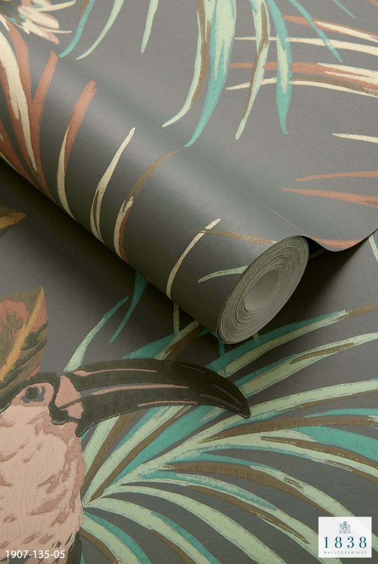 TECIDO（テシード） 輸入壁紙 クロス イギリス製 植物 鳥 オウム