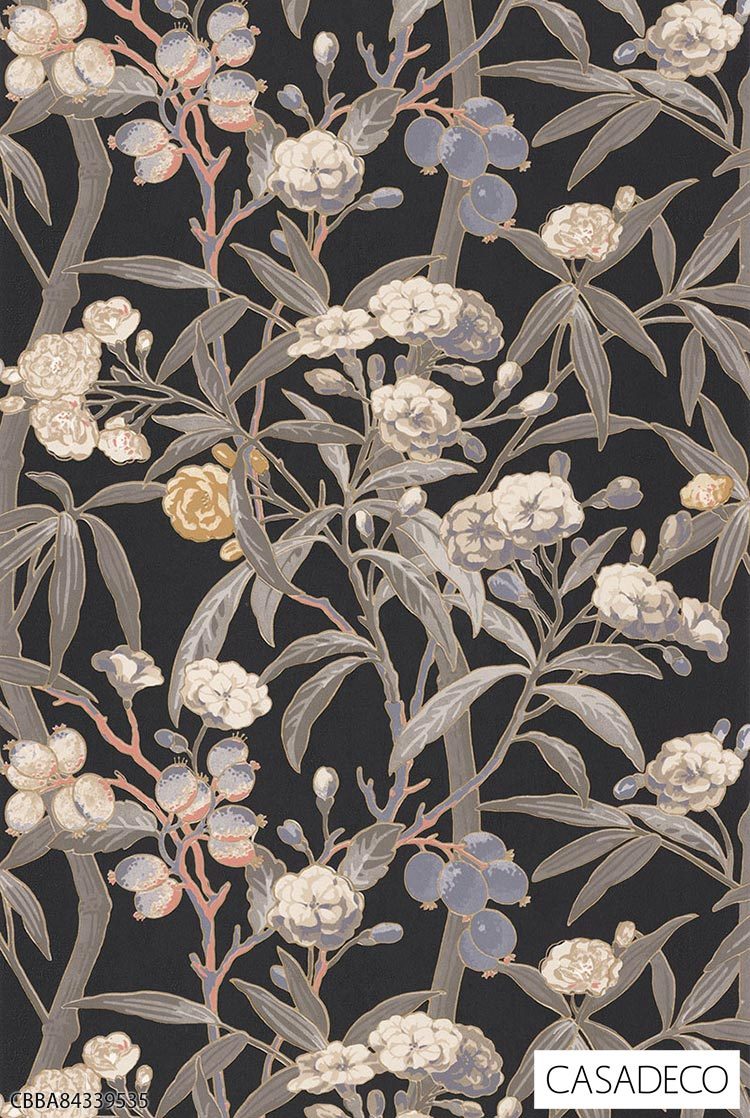 肌触りがいい 送料無料 輸入壁紙 フランス製 葉 木 花 植物 ビニール のりなし壁紙 Casadeco カサデコ 53cm 10m ロール Cbba 全5色 グレー ベージュ レッド グリーン ブラック クロス Diy リフォーム 1ロール単位 最安値 Agribiz Kenyacic Org