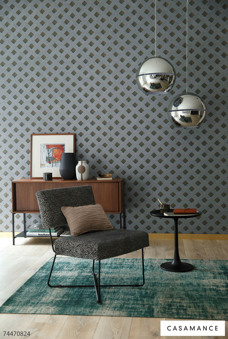 新発売の 輸入壁紙 フランス製 幾何学 格子 モダン Casamance 70cm 10m ロール 布 クロス Diy リフォーム 1ロール単位 Tecm カベコレ Yahoo 店 通販 Yahoo ショッピング Jatc Aero