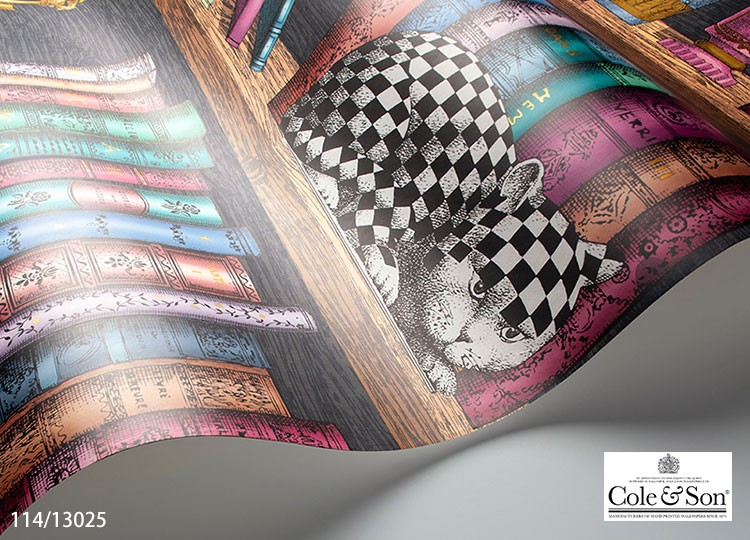 輸入壁紙 イギリス製 本棚 フォルナセッティ Fornasetti Cole Son 68 5cm 10m ロール 114 布 クロス Diy リフォーム 1ロール単位 Tecs カベコレ Yahoo 店 通販 Yahoo ショッピング