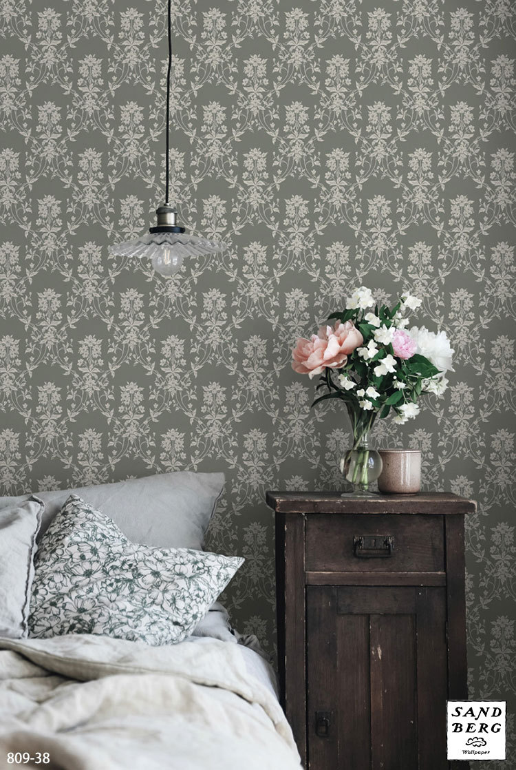 輸入壁紙 スウェーデン製 北欧 花柄 ダマスク Sandberg 53cm 10m ロール 809 21 クロス Diy リフォーム 1ロール単位 Tesb809 21 カベコレ Yahoo 店 通販 Yahoo ショッピング