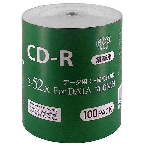 データ用CD-R 52倍速 100枚 CR80GP100_BULKの商品画像