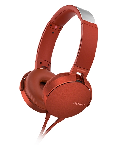 ソニー SONY グレイッシュホワイト ステレオヘッドフォン MDR-XB550 ソニーの重低音モデルヘッドホン MDR-XB550AP：見た目重視で選んだ