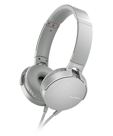 ソニー SONY グレイッシュホワイト ステレオヘッドフォン MDR-XB550 SONY ステレオヘッドホン MDR-XB550AP（W） グレイッシュホワイト