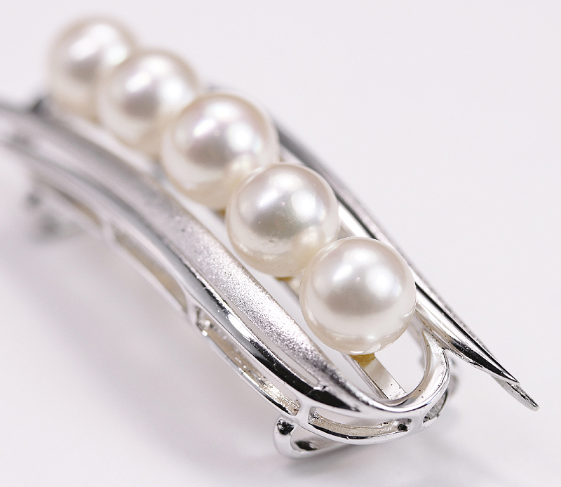 [.]-... peace small articles -7mm pearl ( pearl )5 piece obidome SILVER silver made pcs .7.5g Japanese style accessories AC242