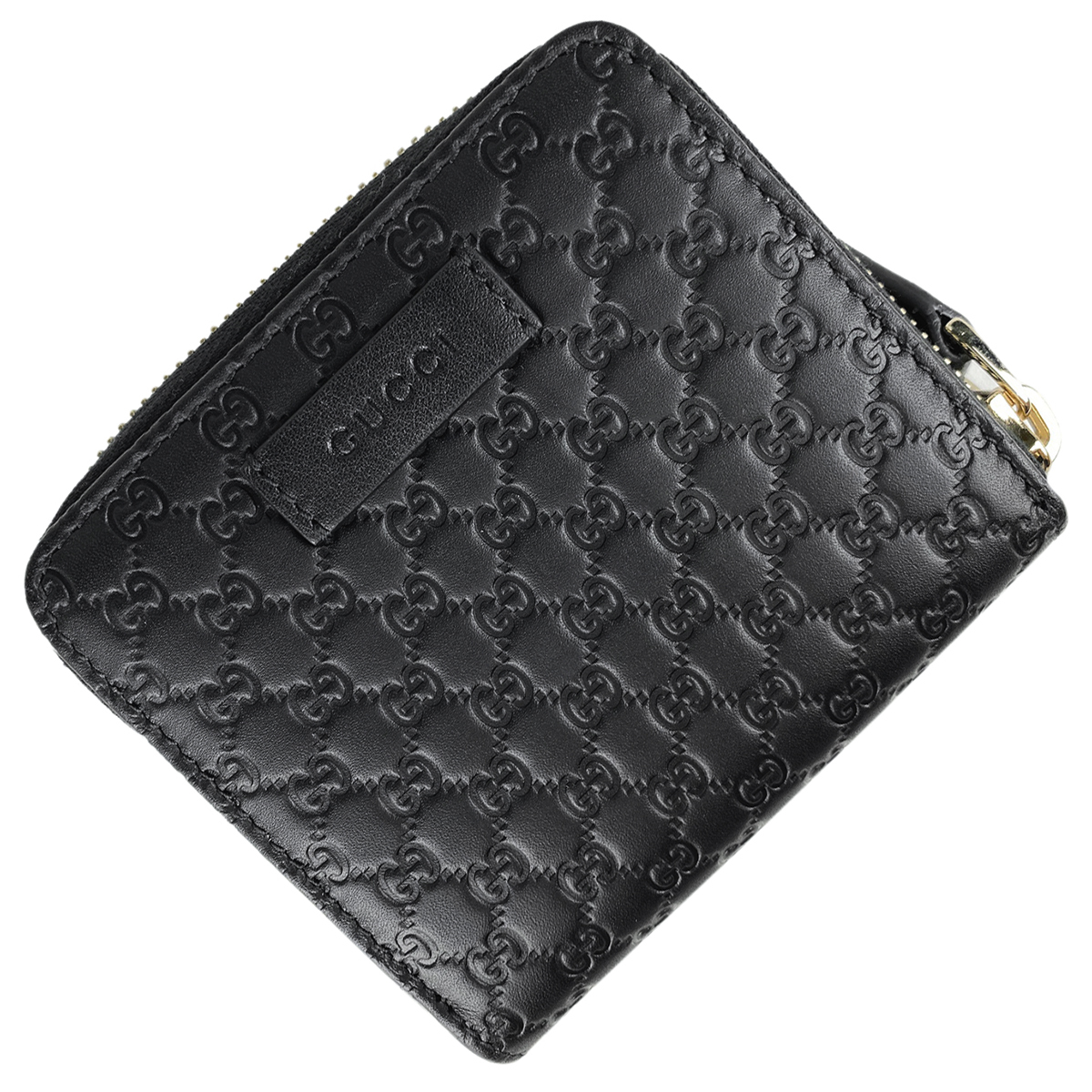 グッチ Gucci マイクログッチ シマ 二つ折り財布 札入れ 小銭入れ 二つ折り財布 シマレザー ブラック レディース 中古 バイセルオンライン Yahoo 店 通販 Yahoo ショッピング