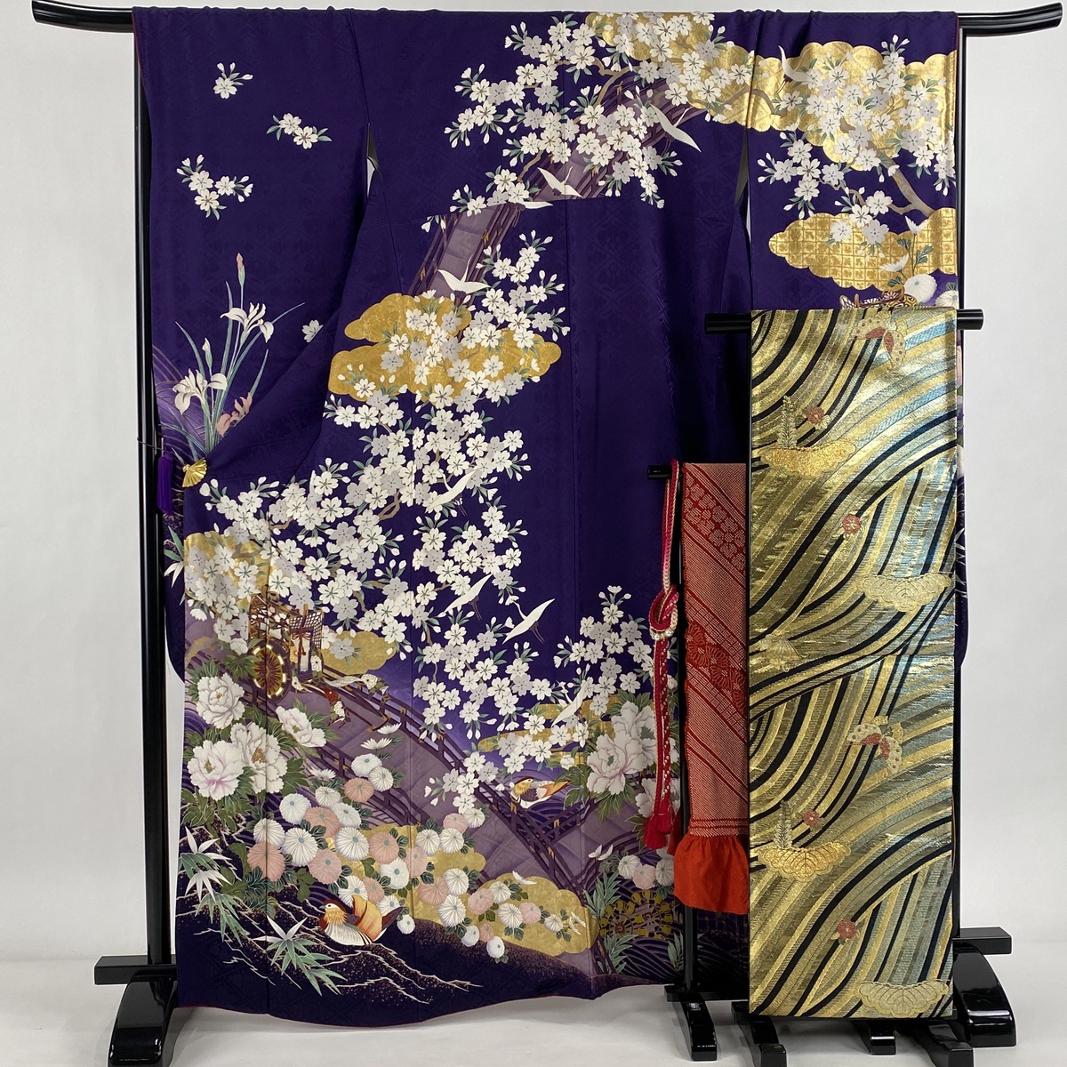 全国組立設置無料 振袖 美品 秀品 袋帯フルセット 御所車 草花 箔 金彩 紫 袷 身丈166 5cm 裄丈68 5cm L 正絹 バイセルオンライン Yahoo 店 通販 Yahoo ショッピング Investir Immobilier Ile Maurice Mu