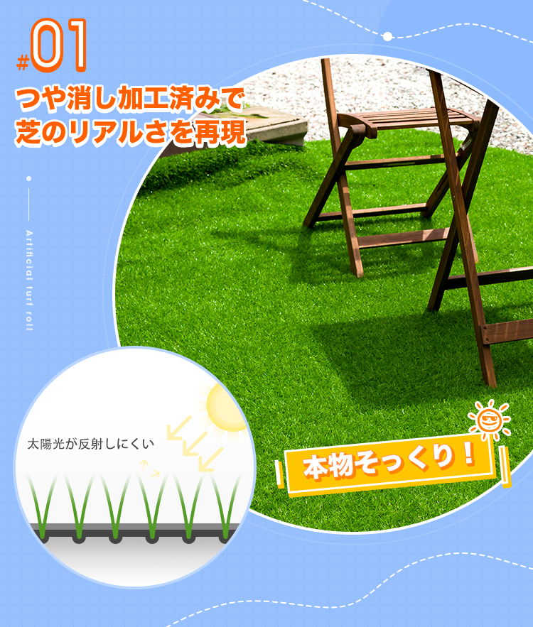  artificial lawn roll 1m×20m lawn grass height 20mm | U character pin 44 pieces attaching | 1 flat rice 698 jpy free shipping veranda gardening lawn grass raw seat 