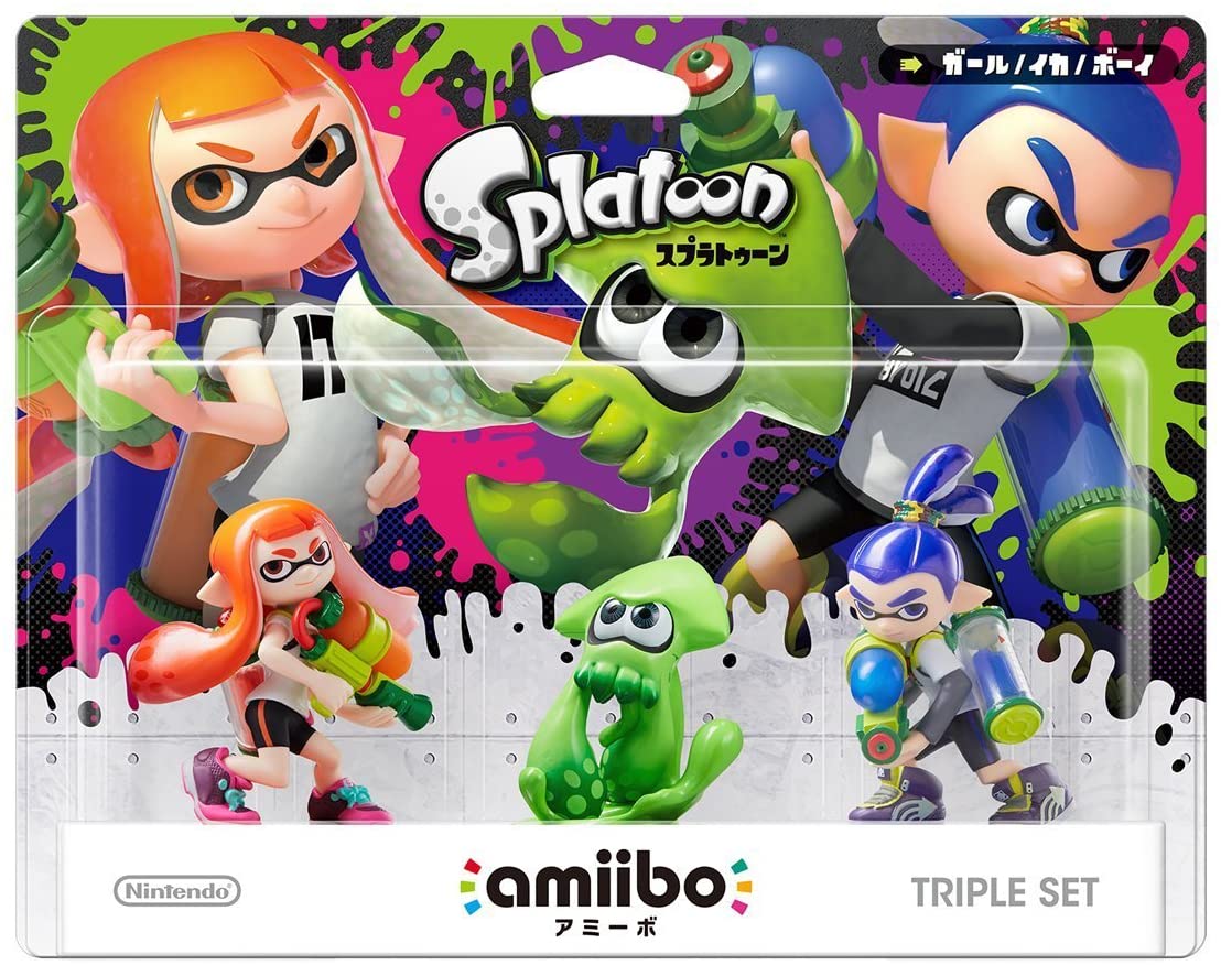 3DS&WiiU&PS4用ゲームソフト・amiiboのセット 任天堂 Wii U/3DS amiibo トリプルセット[ガール/イカ/ボーイ