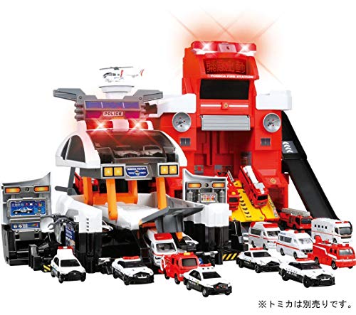  Takara Tommy Tomica big . deformation!teka patrol car patrol car basis ground toy Tomica storage Police police 