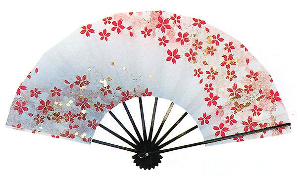舞扇子 舞踊 扇子 化粧箱入り 舞扇 踊り 祭り 日本舞踊 日舞 緋桜 金霰