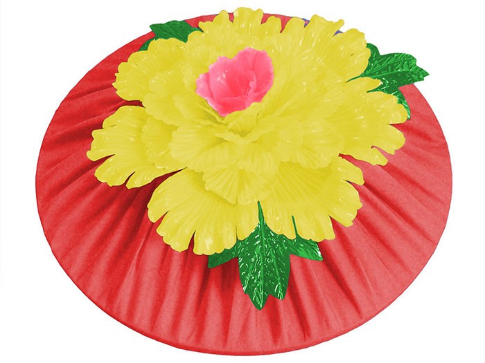 花笠 祭り まつり 音頭 小道具 花笠踊り 盆踊り 祭り用品 大花 赤 Nm 9212 カメヤダイレクト 通販 Yahoo ショッピング