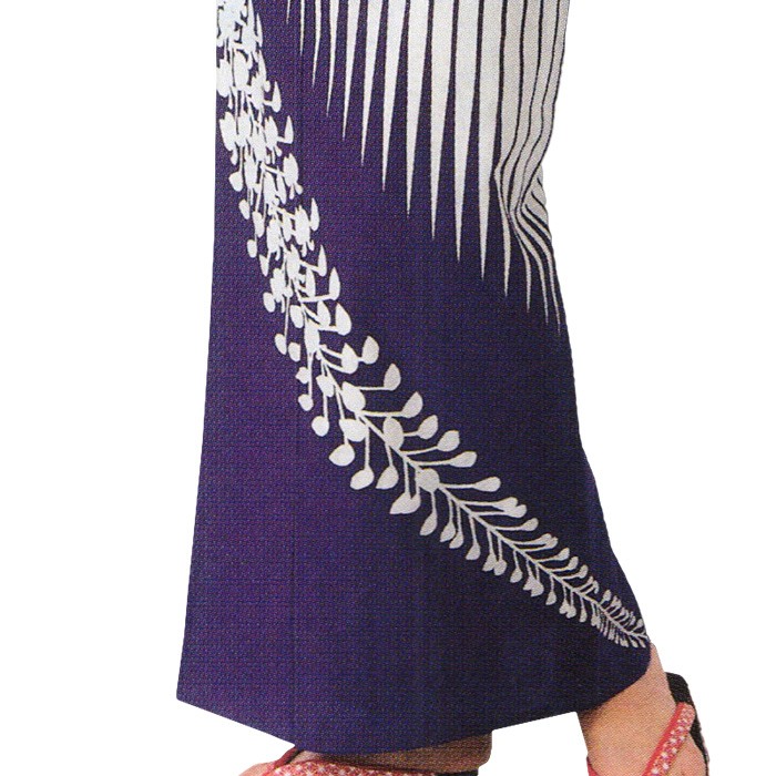 浴衣 ゆかた レディース 女物 盆踊り 祭り ユカタ 踊り 絵羽浴衣 白 紫