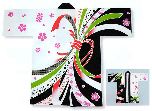 画材お纏め 反応捺染半纏【親子縞｜おやこじま】祭用品専門店浅草絆纒屋ネットショップ