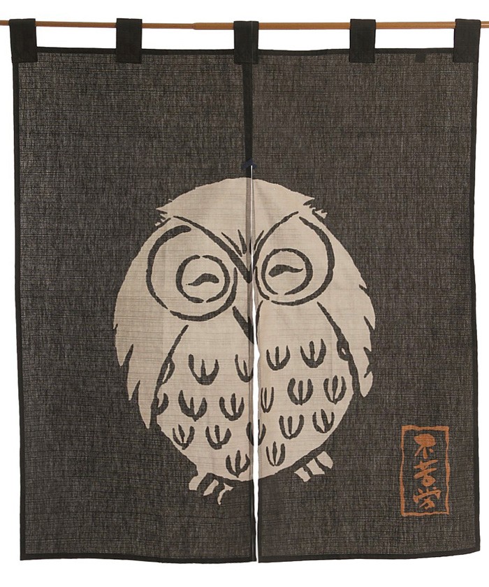 のれん 暖簾 おしゃれ 和風 モダン 縁起物 玄関 台所 居間 83×90cm 不