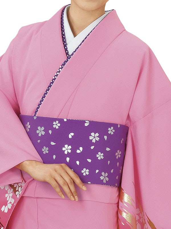 訪問着 着物 反物 女性 男性 踊り 絵羽 ピンク 桜 霞 洗える着物