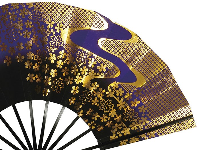 舞扇子 舞踊 扇子 化粧箱入り 舞扇 踊り 祭り 日本舞踊 日舞 黒骨 紺青