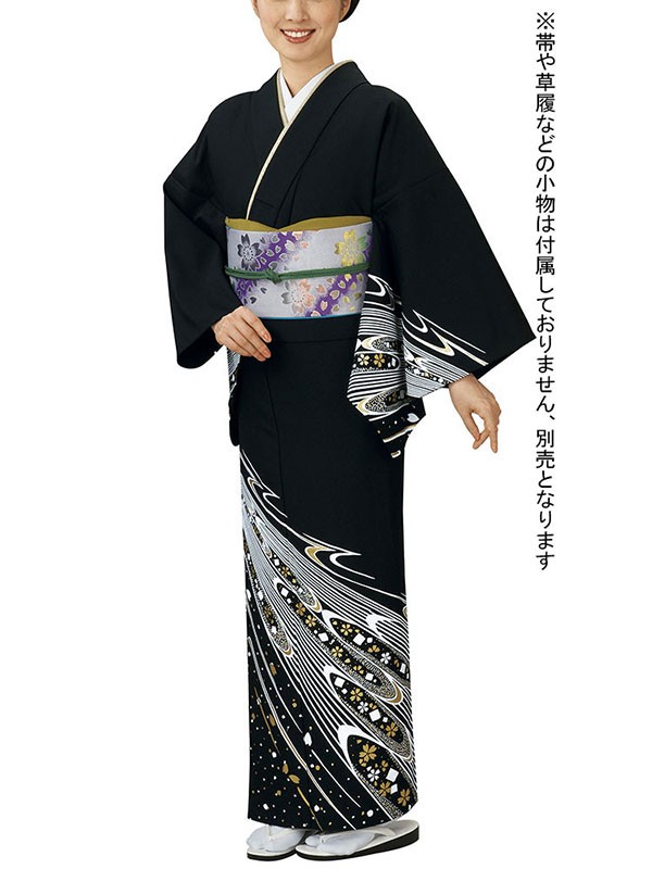 仕立て上がり踊り訪問着