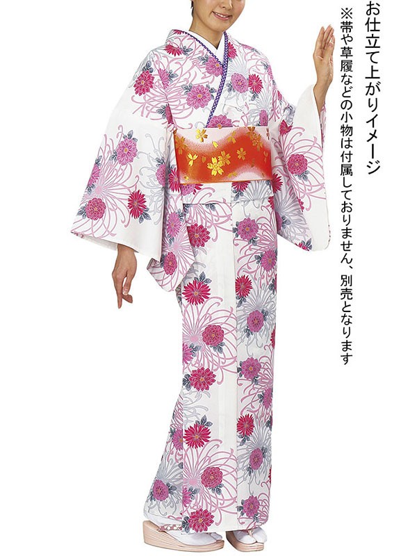 小紋 着物 反物 レディース 手染め 踊り 舞台 大正ロマン 洗える着物