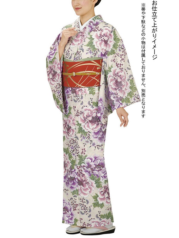 小紋 着物 反物 レディース 手染め 踊り 舞台 大正ロマン 洗える着物 
