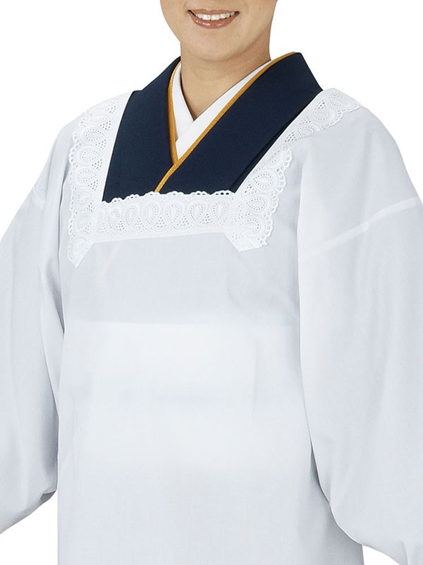 割烹着 かっぽう着 和風 和装 エプロン 着物 和服 華道 茶道 ショート