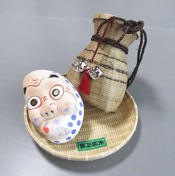 どじょうすくい セット 安来節 ひょっとこ面 ざる びく 鈴 祭り 小道具