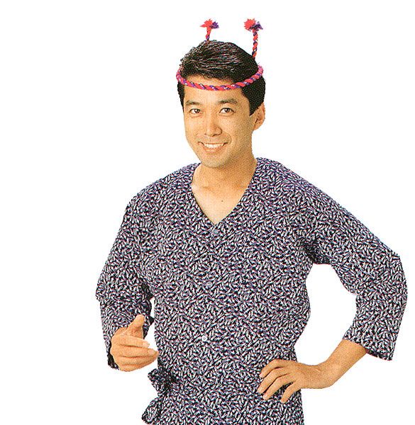鯉口シャツ 祭り 子供用 祭シャツ ダボ シャツ 鯉口 子ども 小紋 紺