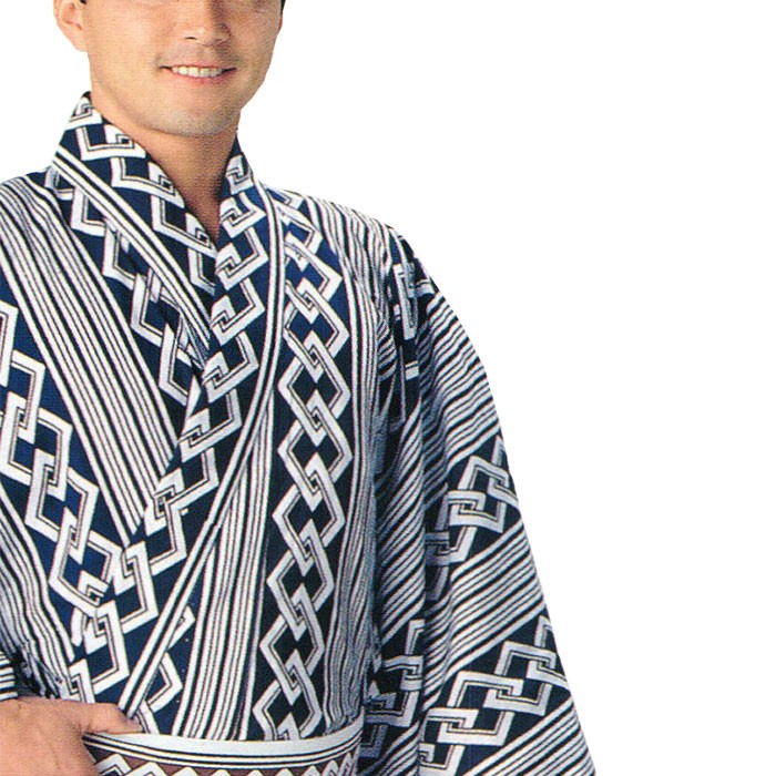 紺　白　吉原繋ぎ　浴衣　反物 浴衣 ゆかた 反物 レディース メンズ 盆踊り 祭り ユカタ 踊り