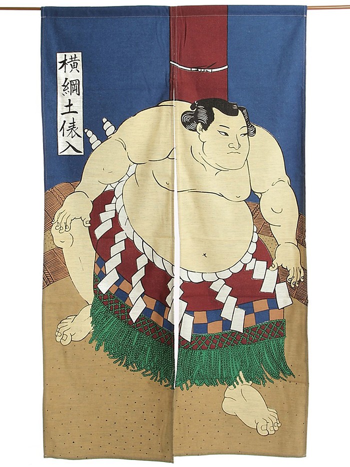 のれん 暖簾 おしゃれ 和風 ロング 浮世絵のれん 85×140cm 横綱