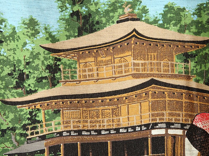 のれん 暖簾 おしゃれ 和風 ロング 浮世絵のれん 85×150cm 金閣寺舞妓