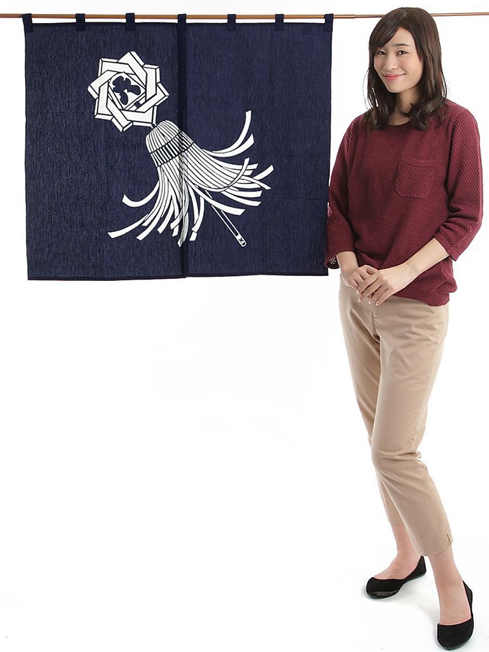 のれん おしゃれ 暖簾 和風 玄関 台所 居間 85×75cm 纏 : カメヤ