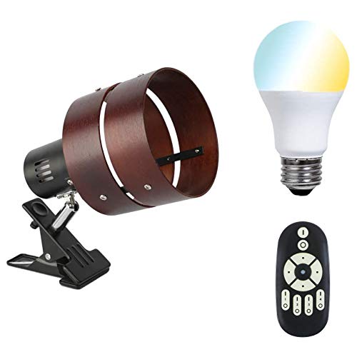 сотрудничество освещение светильник с зажимом style свет тонировка LED лампа 40W форма имеется дистанционный пульт соответствует GT-SETTD-MQJZ-B-6WT2-Y Brown E26 электрический подставка зажим непрямое освещение переключатель имеется 2.u